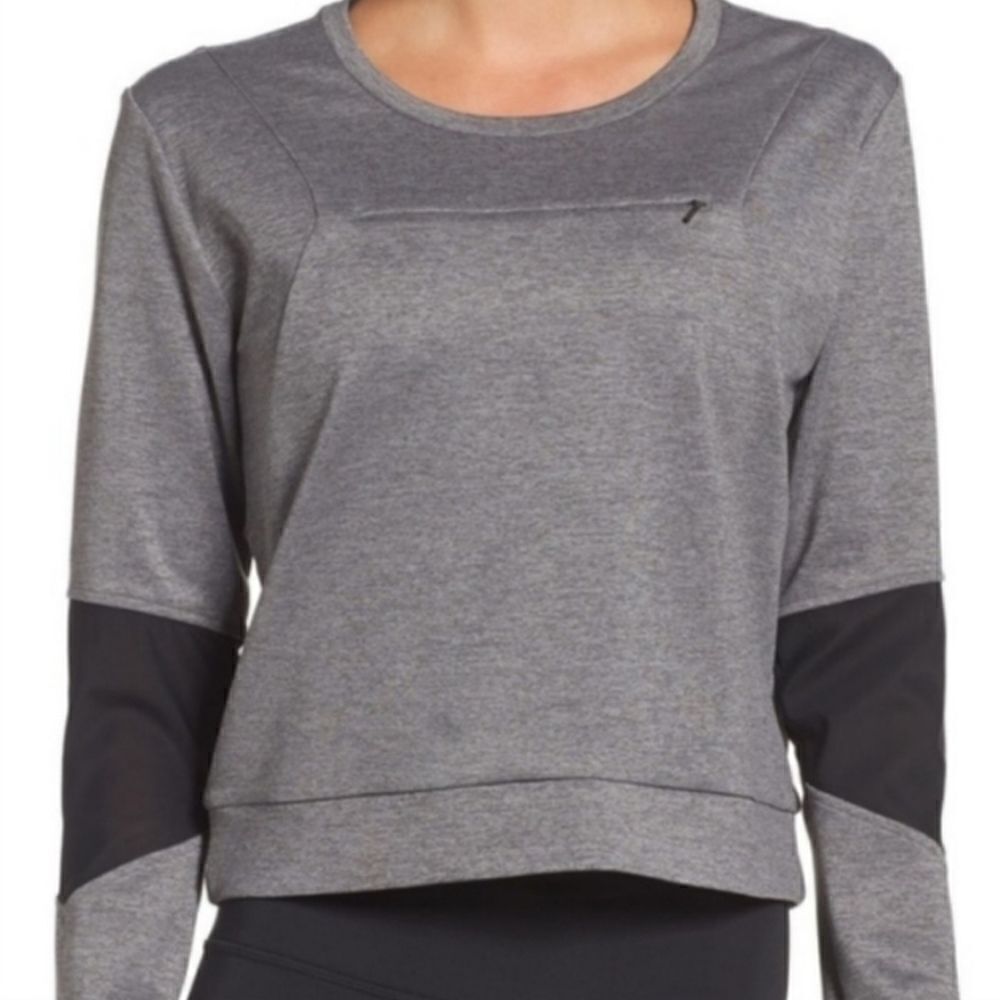 Zella Women's All Day Gray Long Sleeve Workout Top